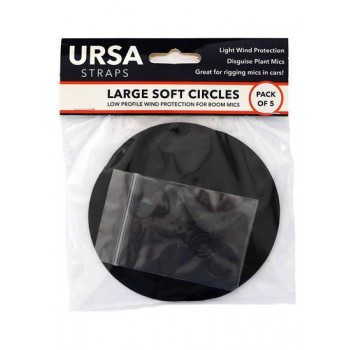 accesorios microfono lavalier microfono U-LRG-SC-BLK Large Soft Circles (Pack of 5) BLACK
