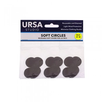 accesorios microfono lavalier microfono U-SC-30-BRN* Soft Circles BROWN ( Pack of 30) *