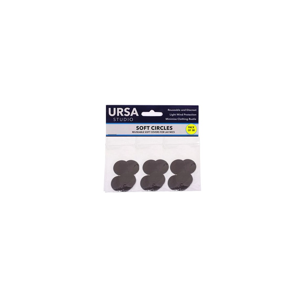 accesorios microfono lavalier microfono U-SC-30-BRN* Soft Circles BROWN ( Pack of 30) *