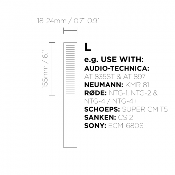 Accesorios micrófonos estudio grabación BBI-WKS-L