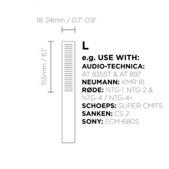 Accesorios micrófonos estudio grabación BBI-SB-L